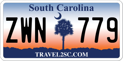 SC license plate ZWN779
