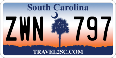 SC license plate ZWN797