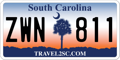 SC license plate ZWN811