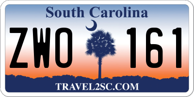 SC license plate ZWO161