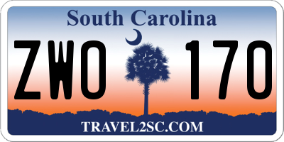 SC license plate ZWO170