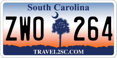 SC license plate ZWO264