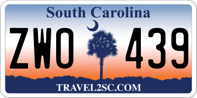 SC license plate ZWO439