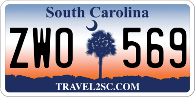 SC license plate ZWO569