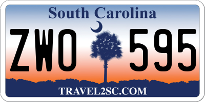 SC license plate ZWO595
