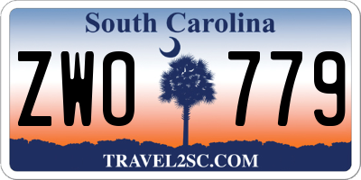 SC license plate ZWO779