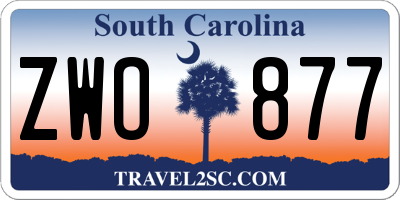 SC license plate ZWO877