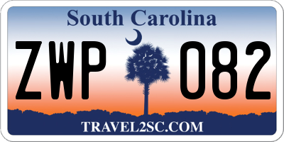 SC license plate ZWP082