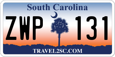 SC license plate ZWP131