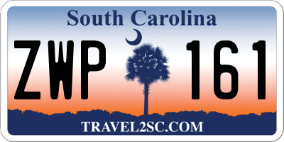 SC license plate ZWP161