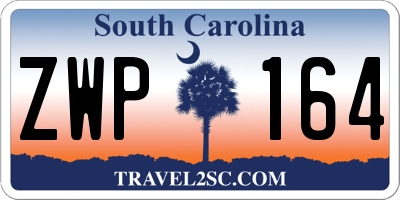 SC license plate ZWP164
