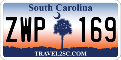 SC license plate ZWP169