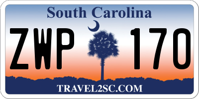 SC license plate ZWP170
