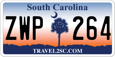 SC license plate ZWP264