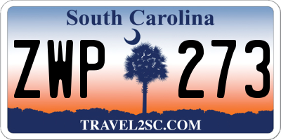 SC license plate ZWP273