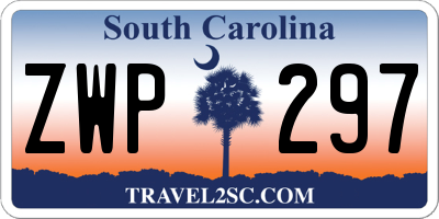 SC license plate ZWP297