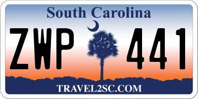 SC license plate ZWP441