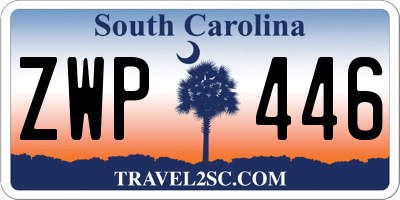 SC license plate ZWP446