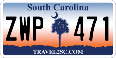 SC license plate ZWP471