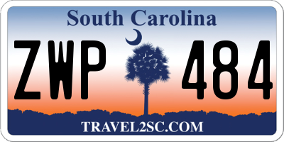 SC license plate ZWP484