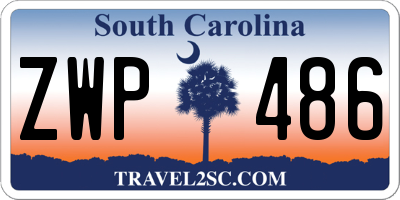 SC license plate ZWP486