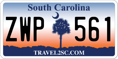 SC license plate ZWP561