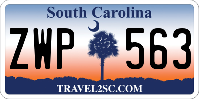 SC license plate ZWP563