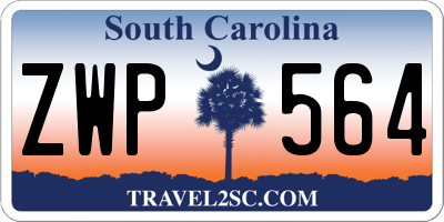 SC license plate ZWP564