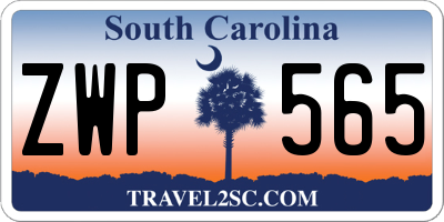 SC license plate ZWP565