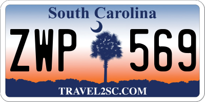 SC license plate ZWP569