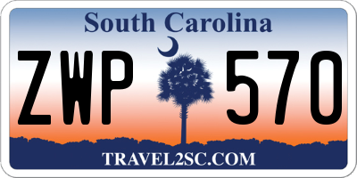 SC license plate ZWP570