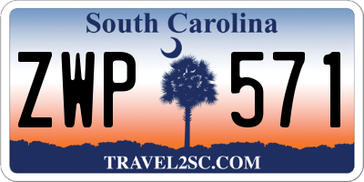 SC license plate ZWP571