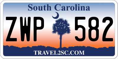 SC license plate ZWP582
