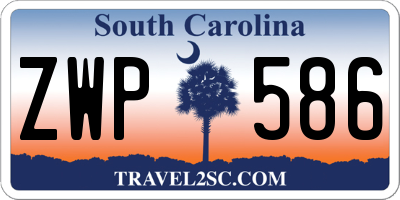 SC license plate ZWP586