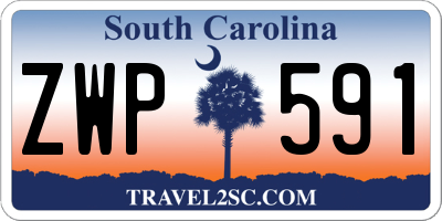 SC license plate ZWP591