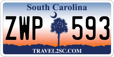 SC license plate ZWP593