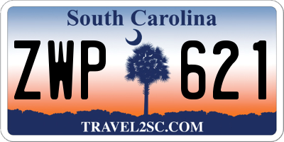 SC license plate ZWP621
