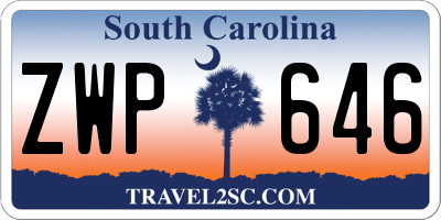 SC license plate ZWP646