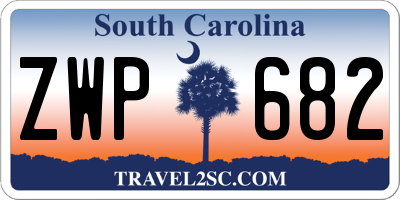 SC license plate ZWP682
