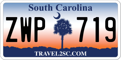 SC license plate ZWP719