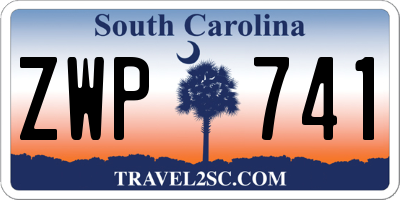 SC license plate ZWP741