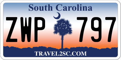 SC license plate ZWP797