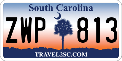 SC license plate ZWP813