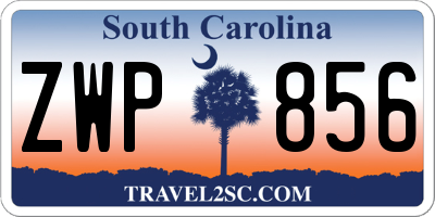 SC license plate ZWP856