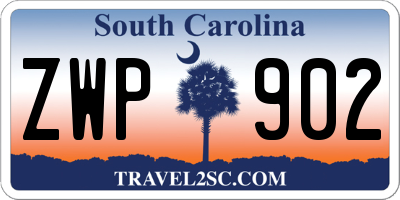 SC license plate ZWP902