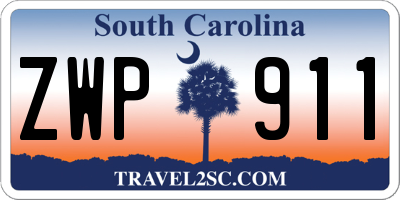 SC license plate ZWP911