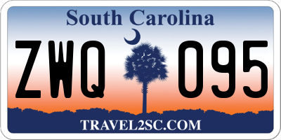 SC license plate ZWQ095