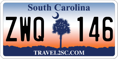 SC license plate ZWQ146