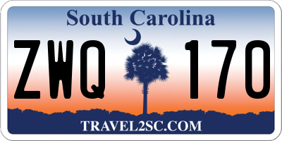 SC license plate ZWQ170