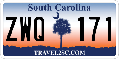 SC license plate ZWQ171